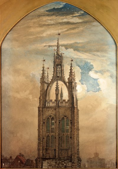 La aguja de San Nicolás, Newcastle upon Tyne de William Bell Scott
